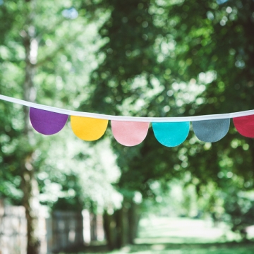 Girlanda s obloučky Rainbow Colors