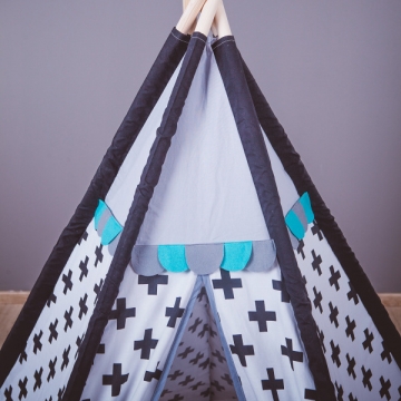 Výměnný lem na teepee, Turquoise