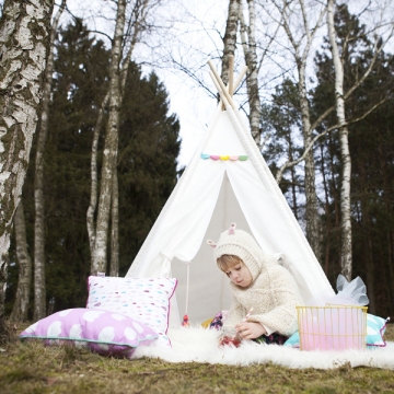 Teepee Dots & Rainbow Colors