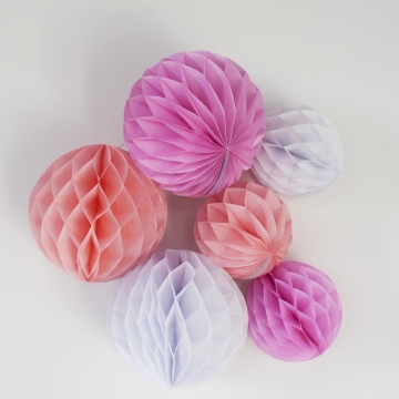 Papírové bambule Honeycomb Balls