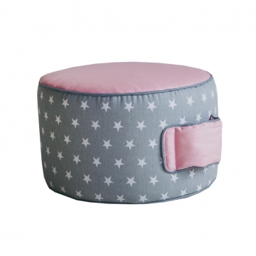 Sedací puff Stars pink