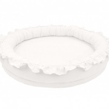 Hnízdečko Junior lněné, White