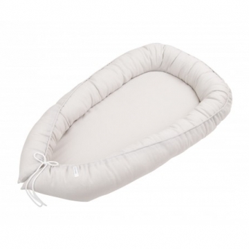 Lněné Hnízdečko pro miminko Pure, Light grey