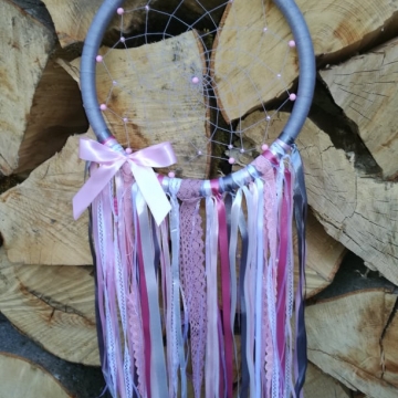 Lapač snů BIG gray/pink