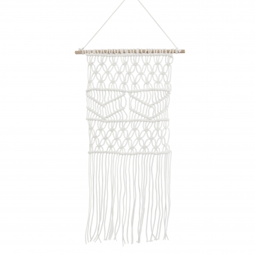 Velká drhaná dekorace Macramé Boho