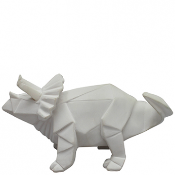 Noční lampička LED Origami Dinosaurus, bílý