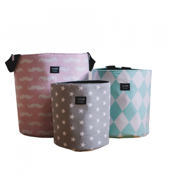 Koš na hračky Modern Girly - set 3 kusů